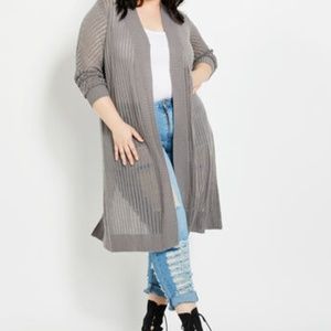 SLIT OPEN KNIT CARDIGAN